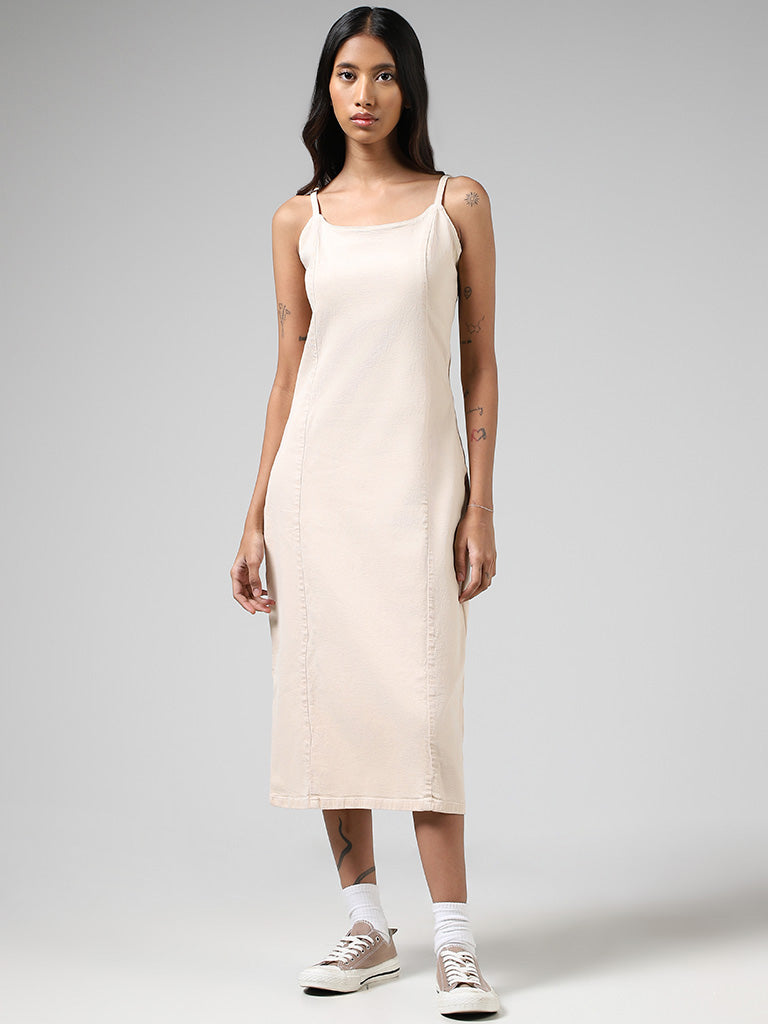 Buy StyleStone Blue Denim Midi Dress - Dresses for Women 1410635 | Myntra
